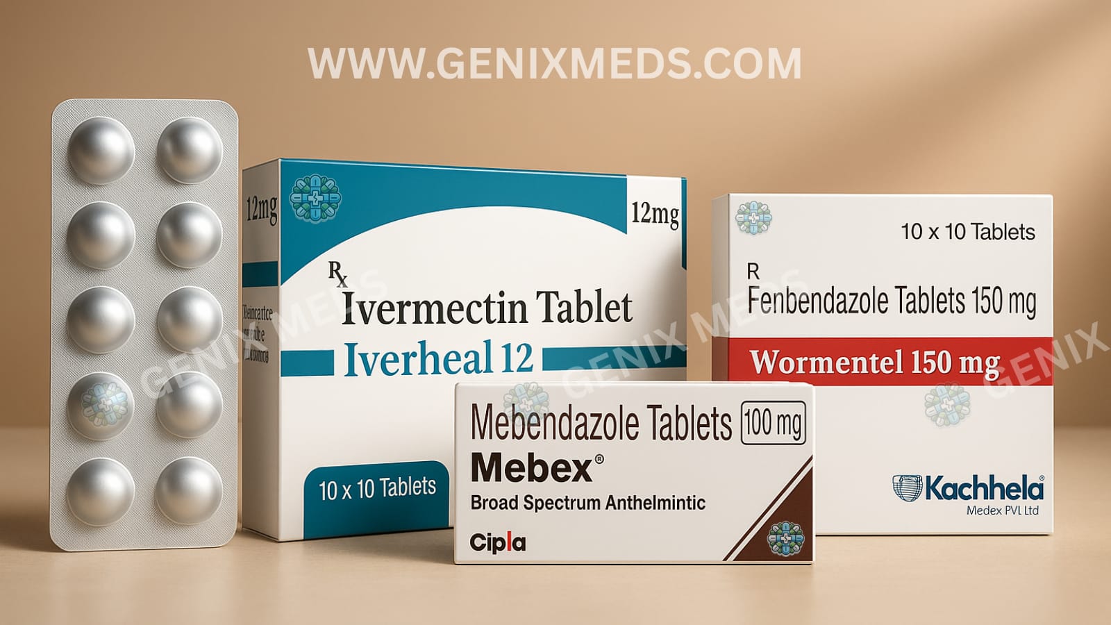 Ivermectin, Fenbendazole and Mebendazole